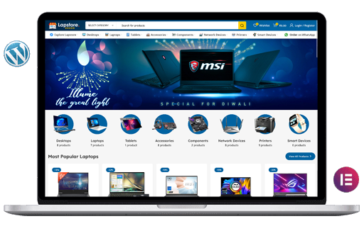 readymade wordpress computer store website