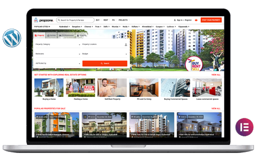 readymade wordpress property listing website