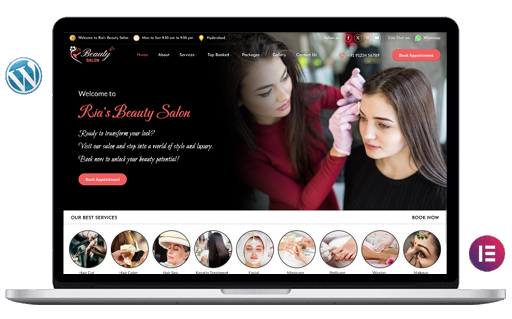readymade wordpress unisex salon website